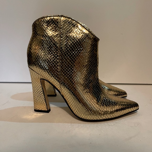 SERAPHINA™ - Gold Leather Boots main image 1